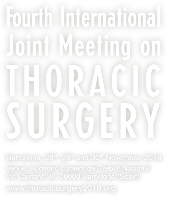 Fourth International Joint Meeting on THORACIC SURGERY 2018