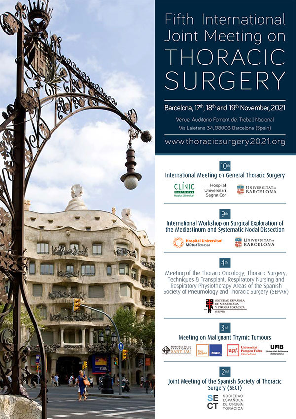 Fifth International Joint Meeting on THORACIC SURGERY 2021